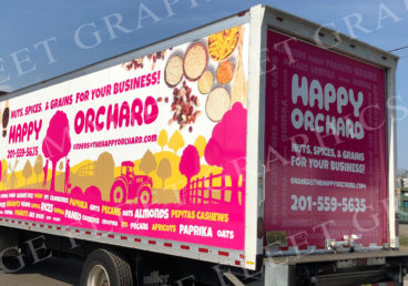 Happy Orchards Truck Wrap, Parsippany NJ