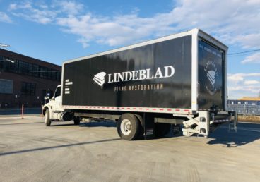 Lindeblad Piano Restoration full truck wrap, Pine Brook NJ