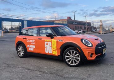 Boost Mobile Mini Cooper Wrap Installation