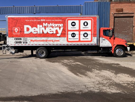 My Home Delivery Hino Truck Wrap, Hudson County NJ