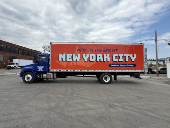 Food Bank NYC Hino box and cab wrap