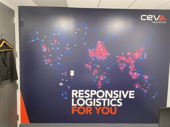 Ceva Logistics Interior Wall Wrap